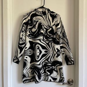 MANGO - ASOS mod marbled mini dress